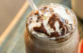 Creamy Oreo Eggnog milkshake